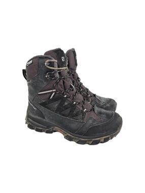 Salomon Chalten TS Clima Shield WP US 9 Men's Black winter Hiking boots